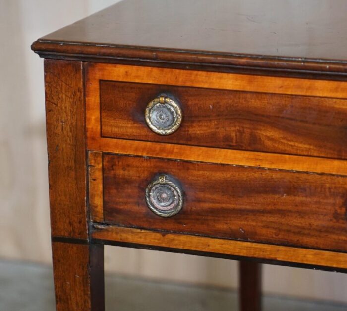 regency metamorphic library steps or table with oxblood leather 4