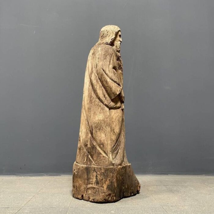 religious wooden statue 1950s 0599