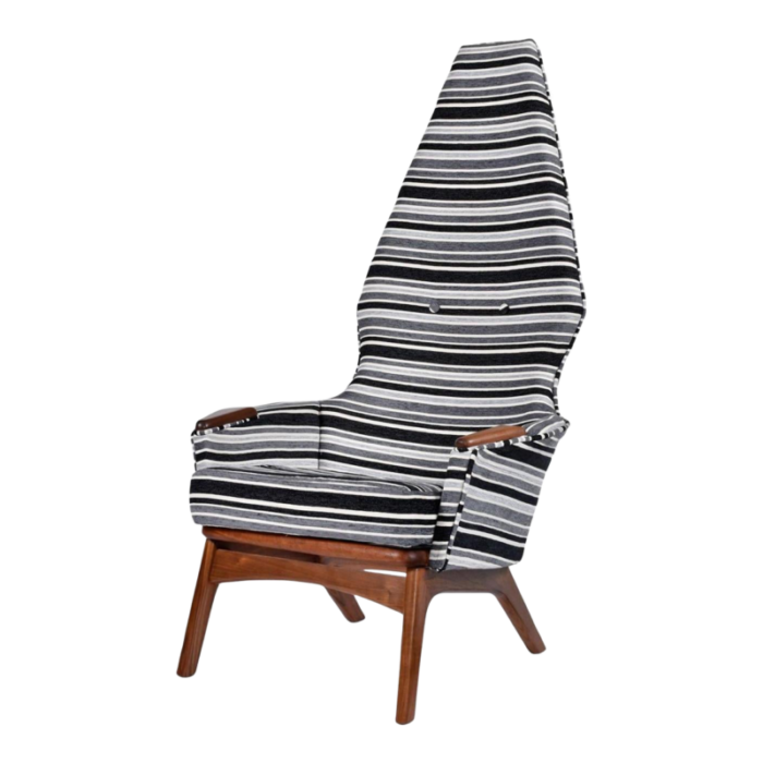 restored adrian pearsall for craft associates 2056 c highback lounge chair 2976