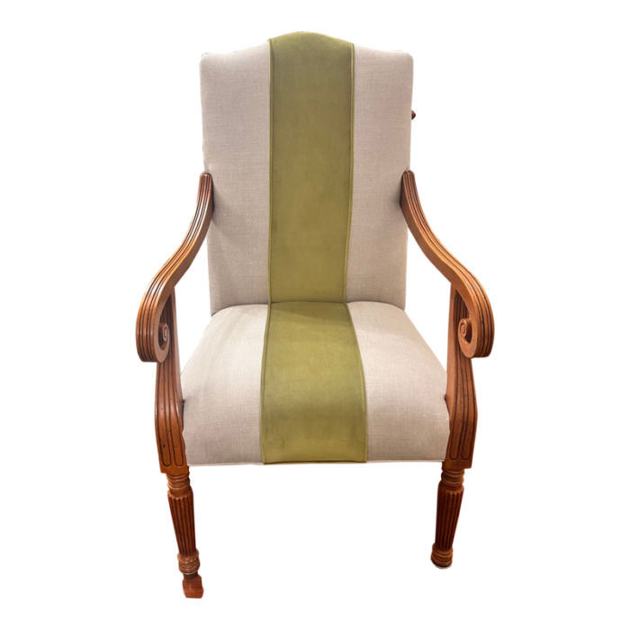 reupholstered baker furniture milling road accent chair 5536