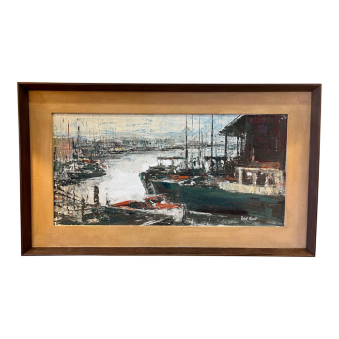 robert elschot oil painting mid 20th century 8022