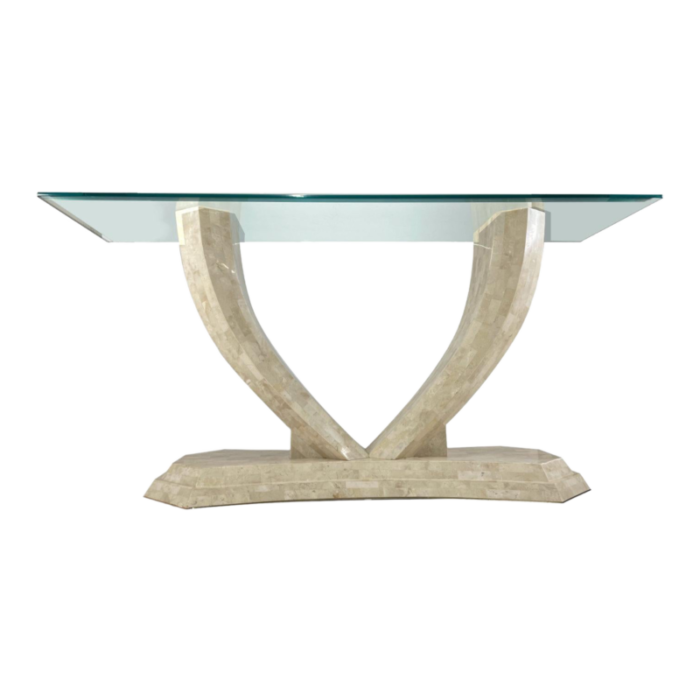 robert marcius for maitland smith arched tessellated stone console table 6436