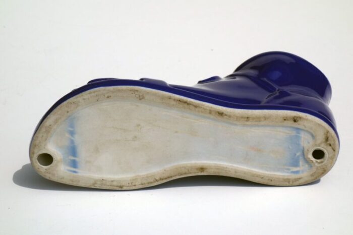 roman foot in blue pottery by piero fornasetti italy 1960s 6