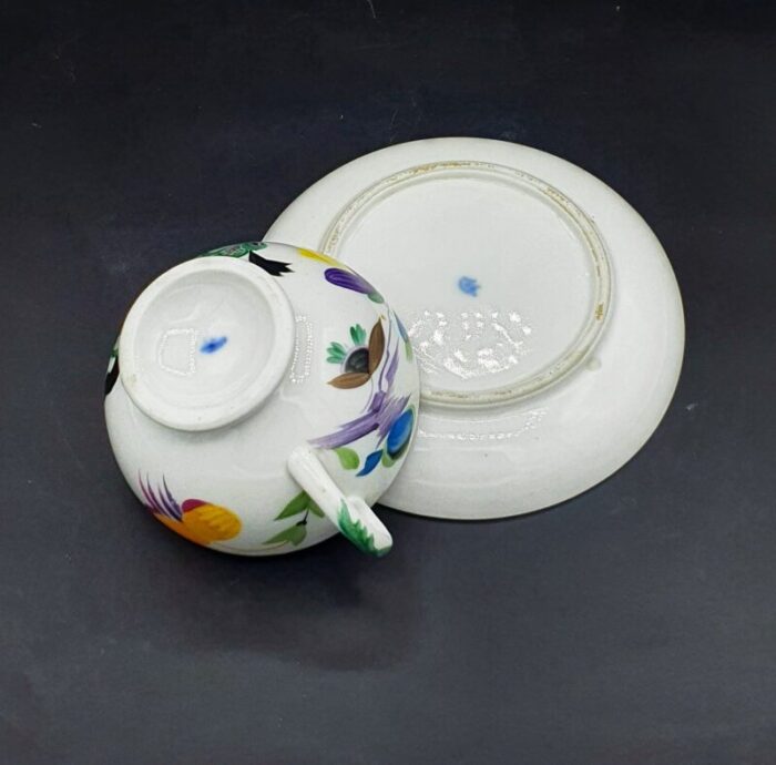 russian imperial porcelain cup and saucer by sergei chekhonin set of 2 6