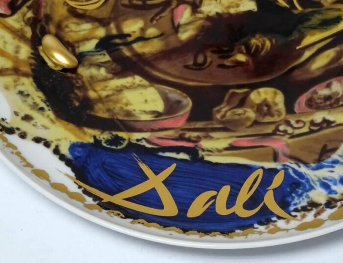 salvador dali l assiette de gala rosenthal porcelain and collage 1985 2