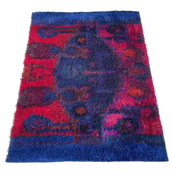 scandinavian rya rug by oili maeki for finnrya oy ab finland 1