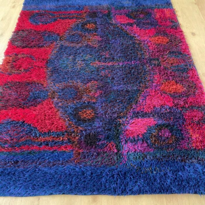 scandinavian rya rug by oili maeki for finnrya oy ab finland 10