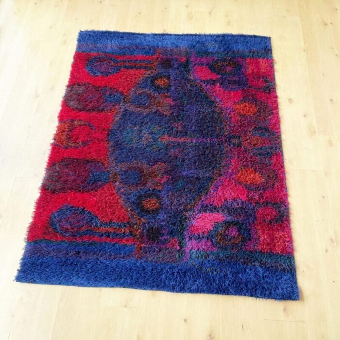 scandinavian rya rug by oili maeki for finnrya oy ab finland 4