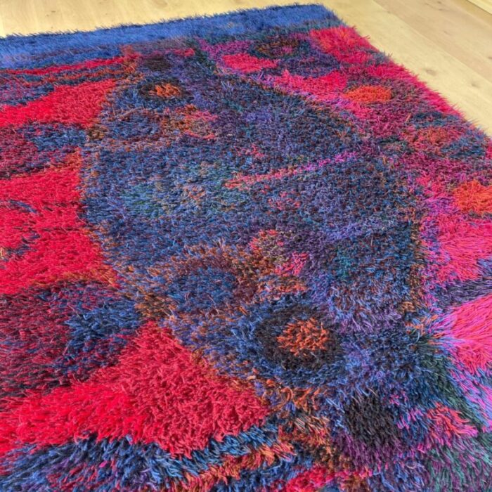 scandinavian rya rug by oili maeki for finnrya oy ab finland 7