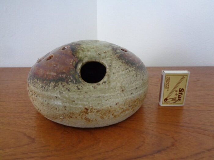 scandinavian studio ceramic vase 1960s 3