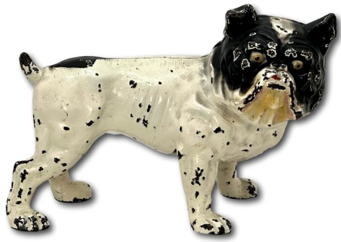 scarce vintage 1930s hubley manufacturing co model 220 full figure english bulldog cast iron doorstop 5009