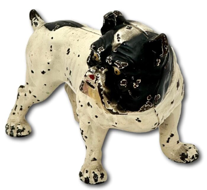 scarce vintage 1930s hubley manufacturing co model 220 full figure english bulldog cast iron doorstop 6581