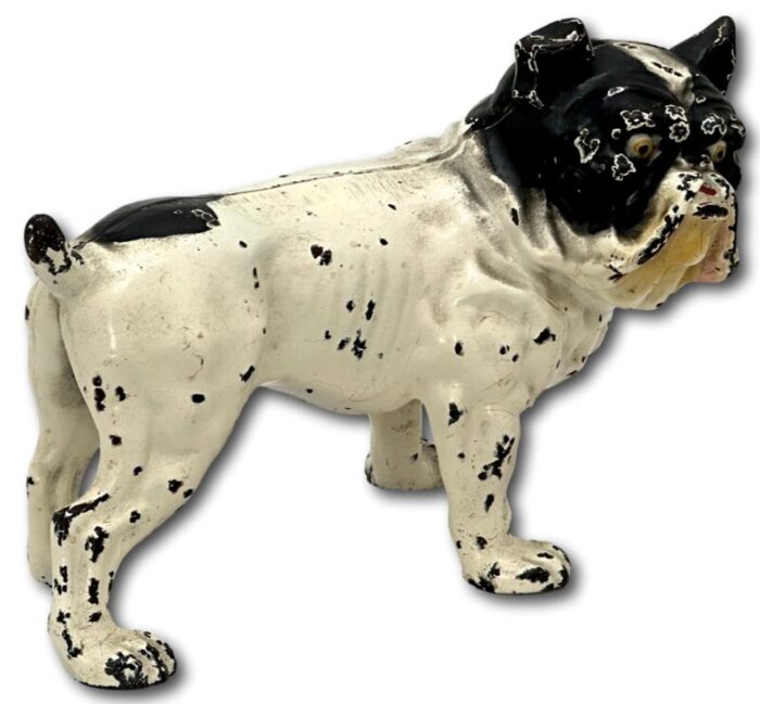 scarce vintage 1930s hubley manufacturing co model 220 full figure english bulldog cast iron doorstop 9006