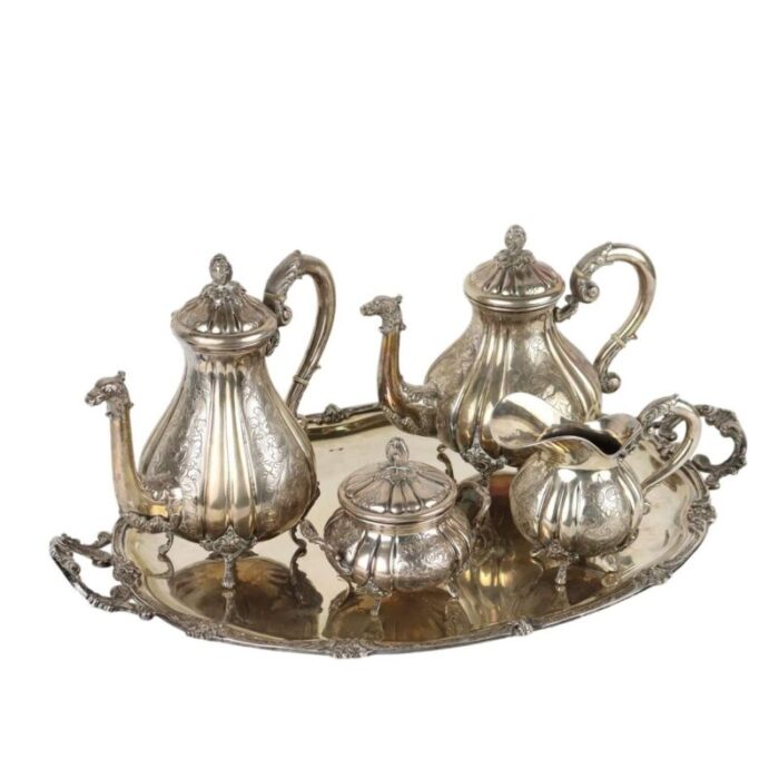 silver service by gabriele tortini set of 5 1