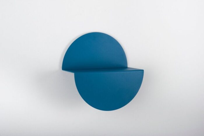 small blue half moon shelf by anna mercurio for formae 1