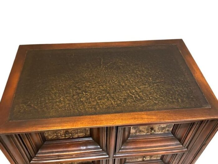 small cabinet with ornate print drawers 9253