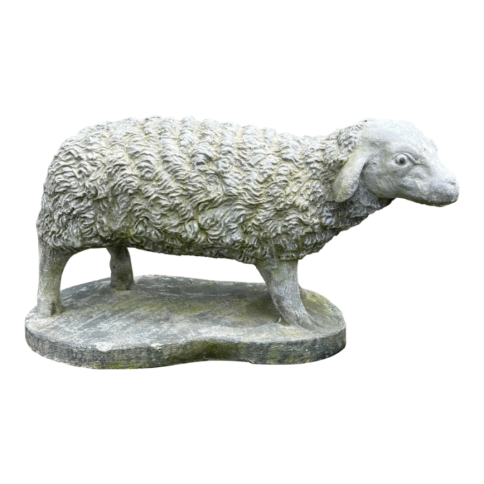 small cast sheep statue 4005