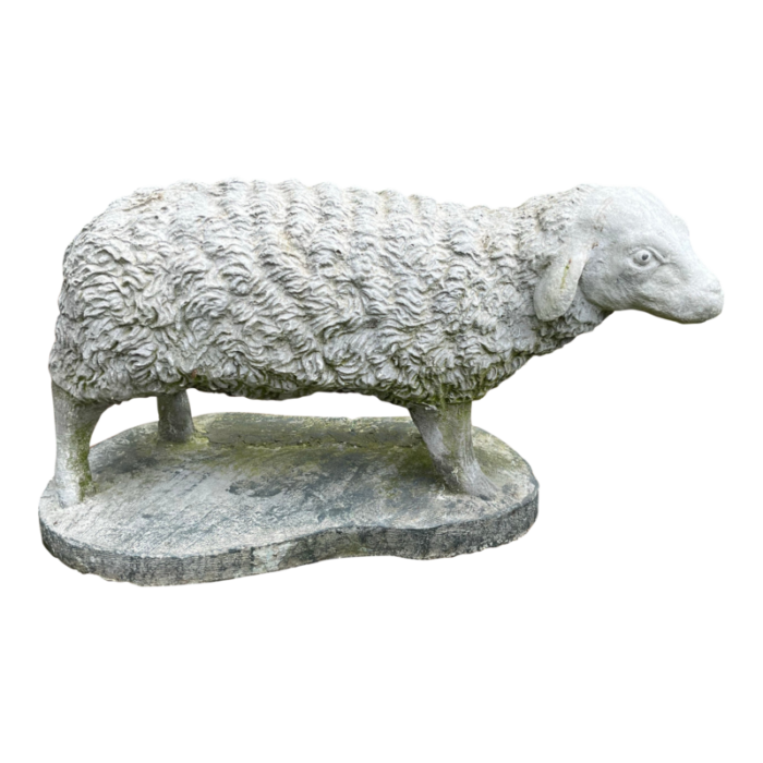 small cast sheep statue 5207