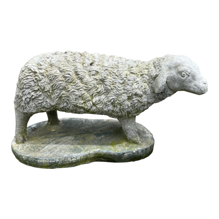 small cast sheep statue 5902