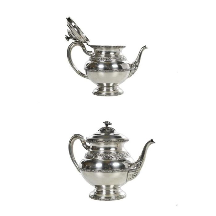 soild silver coffee service set of 5 3