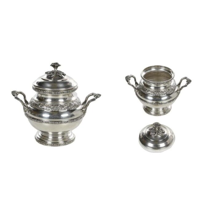 soild silver coffee service set of 5 4