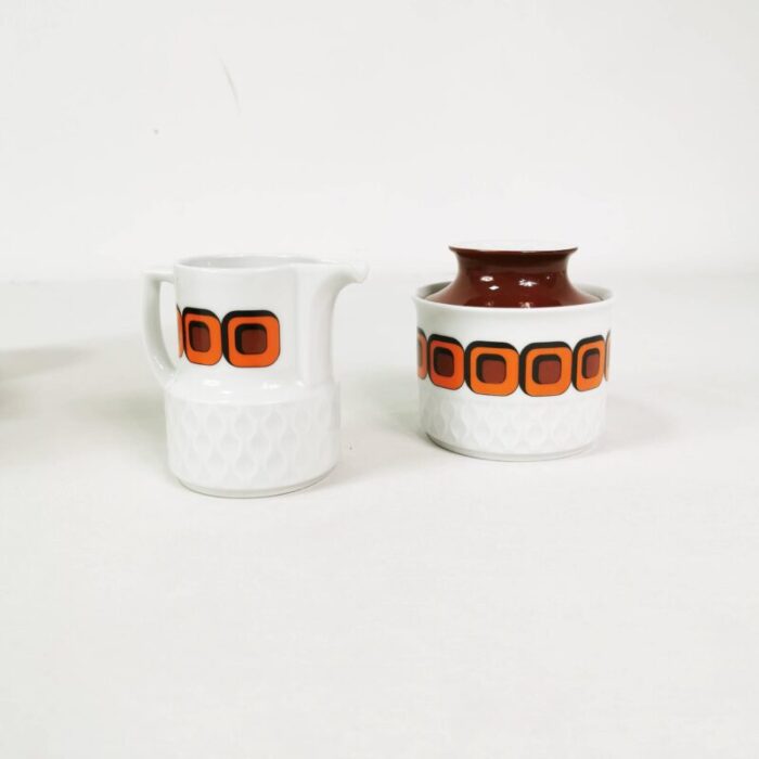 space age coffee and tea set from schirnding germany 1970s set of 15 3473