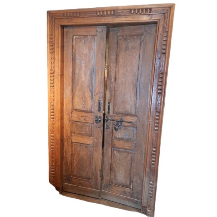 spanish double doors with iron locks set of 2 5