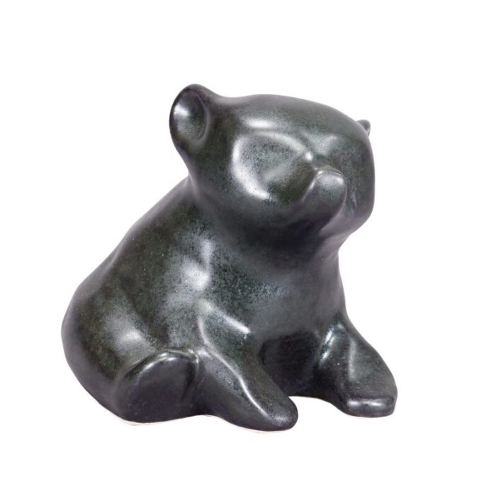 stylized bear sculpture by richard lindh for arabia finland 2470