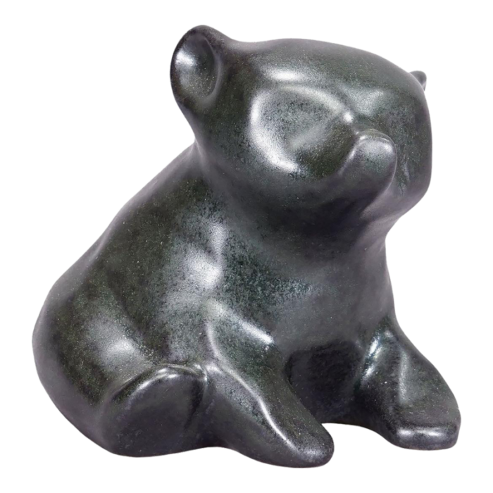 stylized bear sculpture by richard lindh for arabia finland 7038