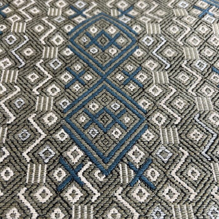 susan deliss woven fabric in green and blue 1 12 yards 3961