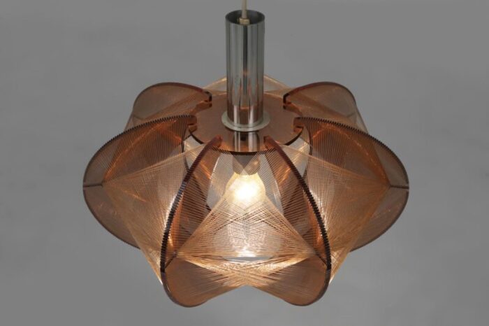 swag pendant lamp attributed to paul secon for sompex germany 1960s 6756