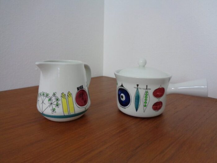 swedish picknick pot cannikin by marianne westmann for roerstrand set of 2 1950s 1