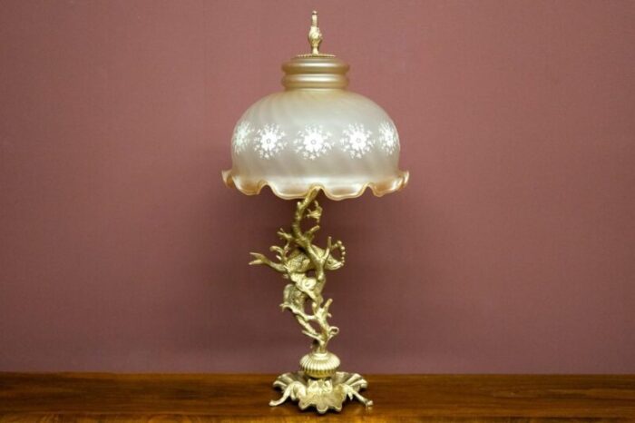 table lamp with tall base 1950s 0611