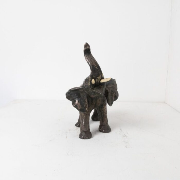 terracotta elephants in silver copper set of 3 27