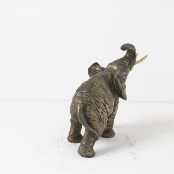 terracotta elephants in silver copper set of 3 34