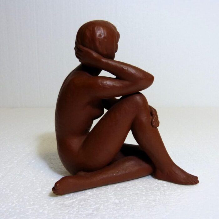 terracotta nude women from goebel 1960s set of 2 1324