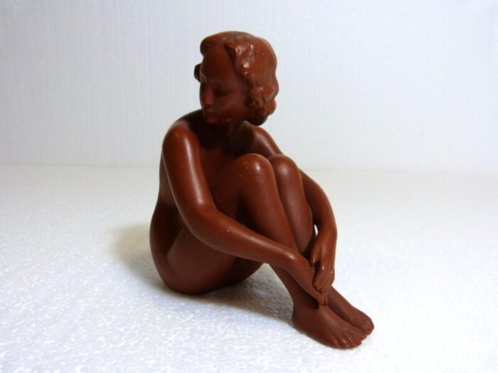 terracotta nude women from goebel 1960s set of 2 5256