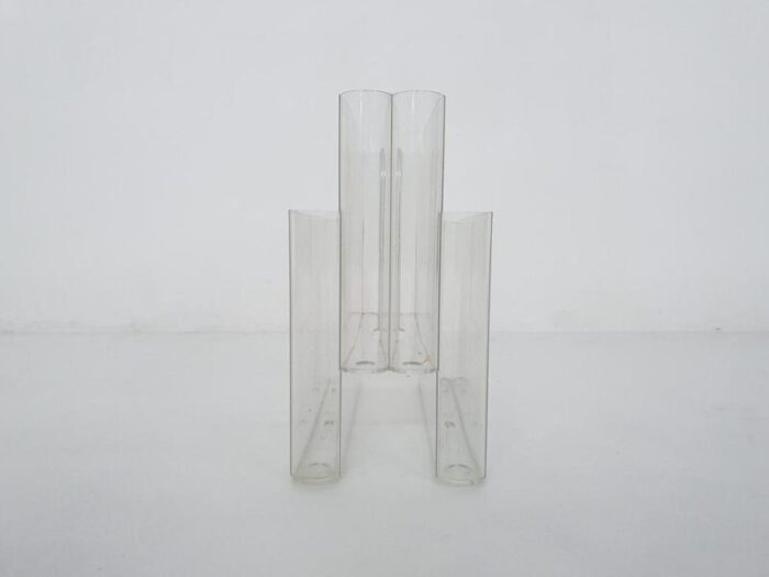 transparent magazine stand attributed to giotto stoppino for kartell italy 1960s 2670