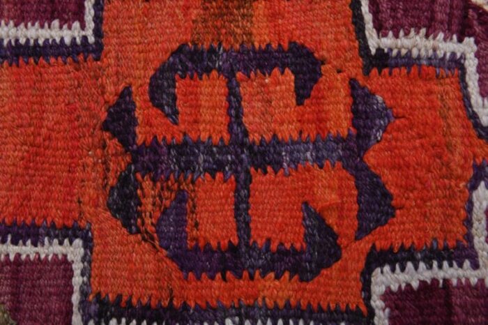 turkish handmade wool ikat oushak hallway runner rug 10