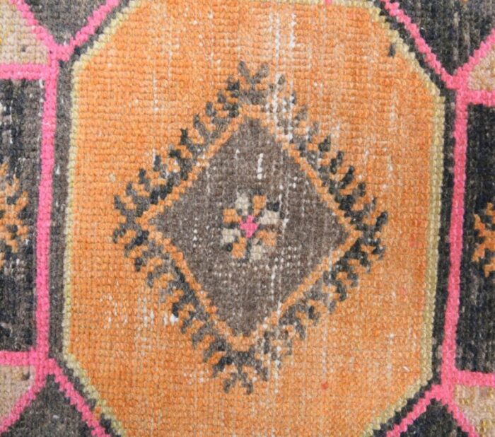 turkish vintage oushak handmade wool rug 6