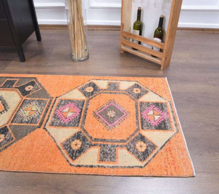 turkish vintage oushak handmade wool rug 7