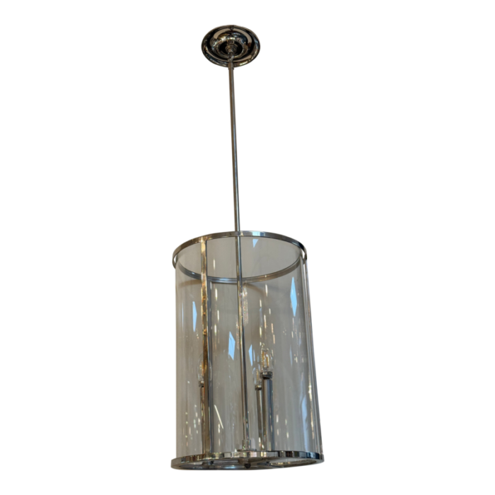 urban electric altamont open nickel glass pendant 9686