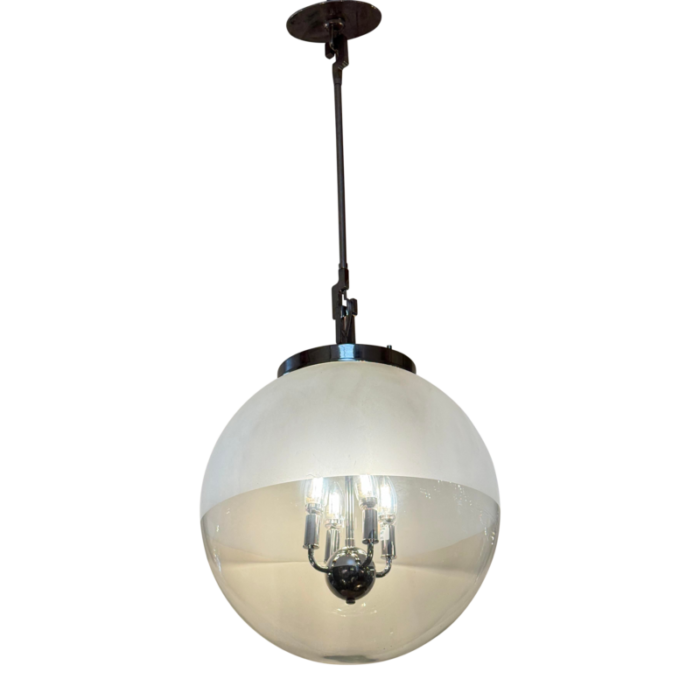 urban electric michael amaro globus nickel glass pendant light 5060