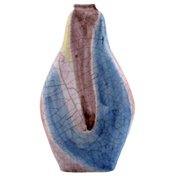 vase in glazed ceramic by marcello fantoni italy 1960s 1