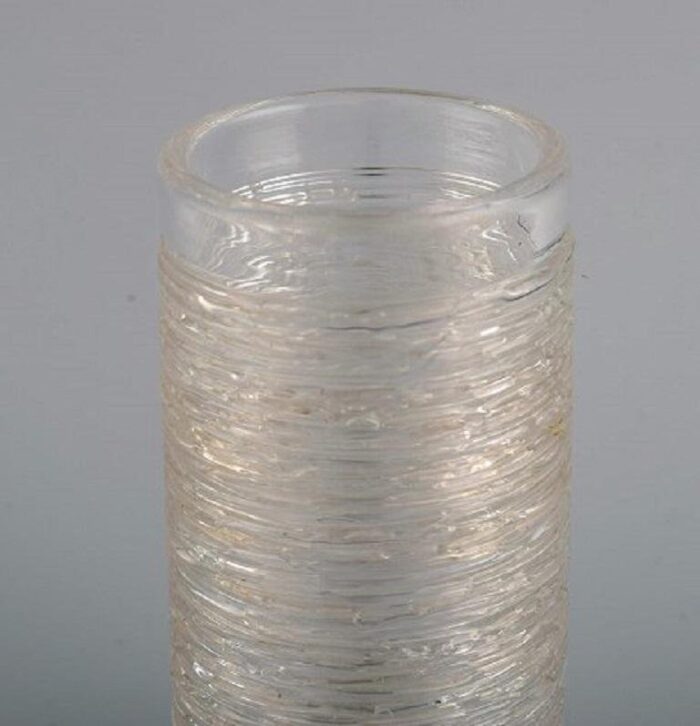 vases in mouth blown crystal glass by bengt edenfalk for skruf set of 4 3