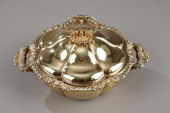 vermeil lobed tureen by charles nicolas odiot mid 19th century set of 2 10