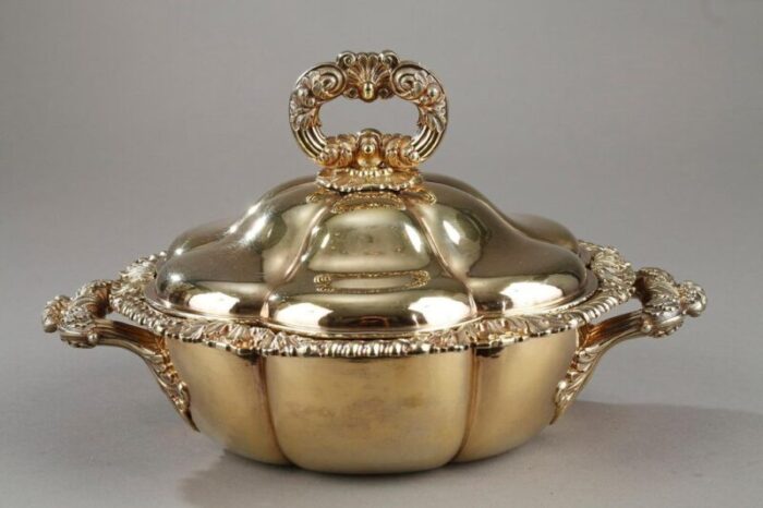 vermeil lobed tureen by charles nicolas odiot mid 19th century set of 2 11