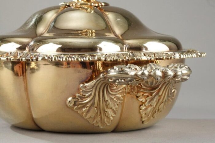 vermeil lobed tureen by charles nicolas odiot mid 19th century set of 2 13