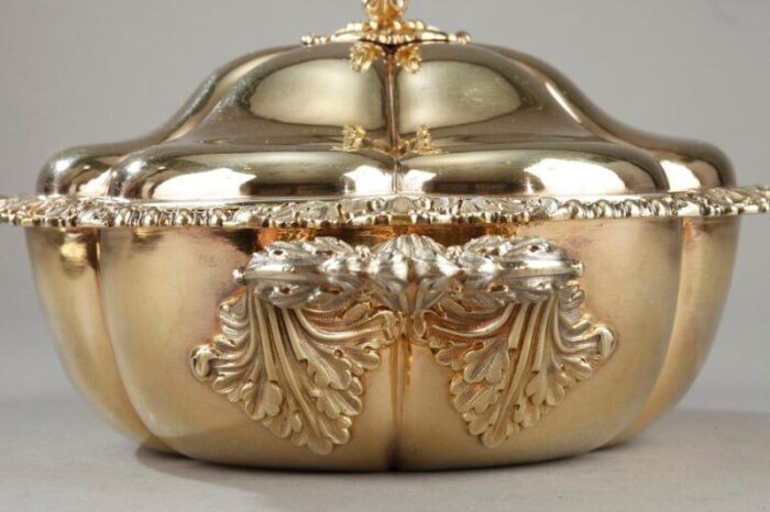 vermeil lobed tureen by charles nicolas odiot mid 19th century set of 2 14