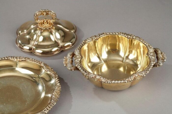 vermeil lobed tureen by charles nicolas odiot mid 19th century set of 2 7